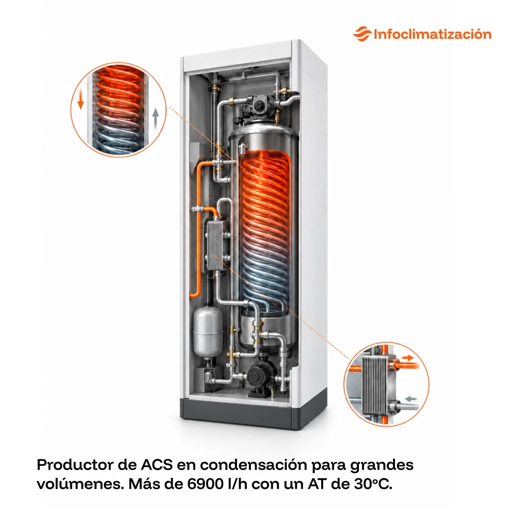 Productor ACS en condensación